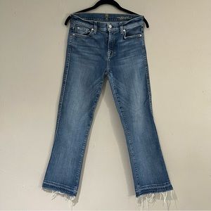 7 for All Mankind Cropped Boot Jeans Size 28